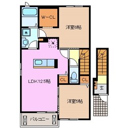 益生駅 徒歩34分 2階の物件間取画像